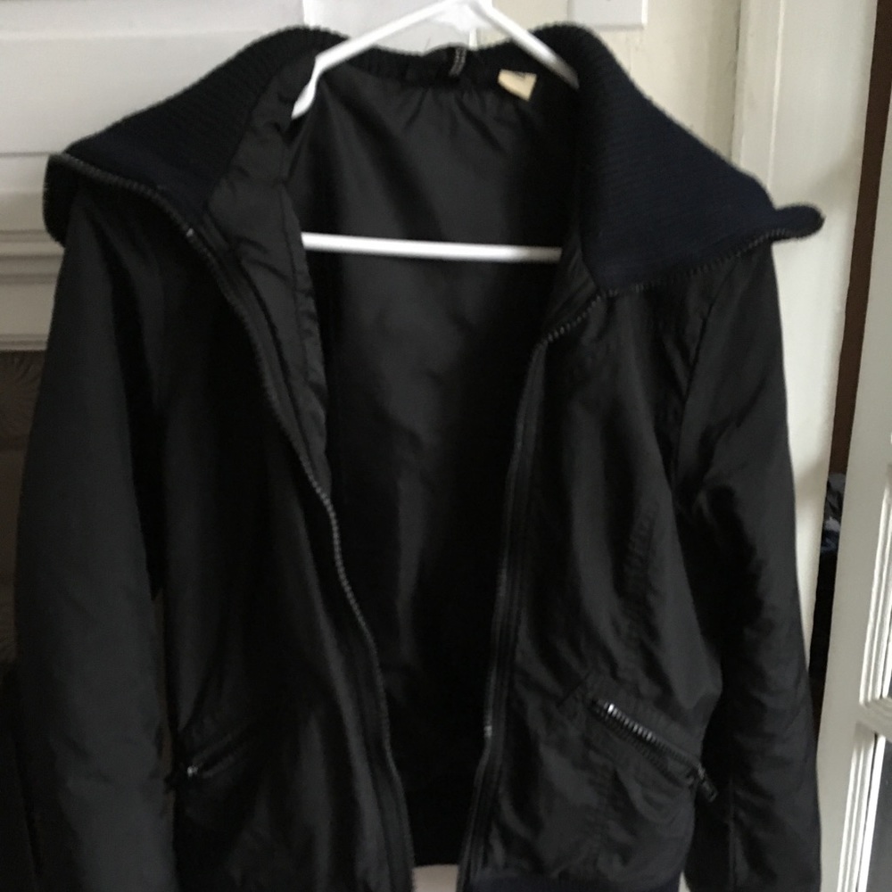 Black mid weight coat
